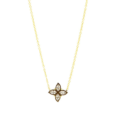 Image of Bloom Clover Leaf Pendant Necklace by Freida Rothman