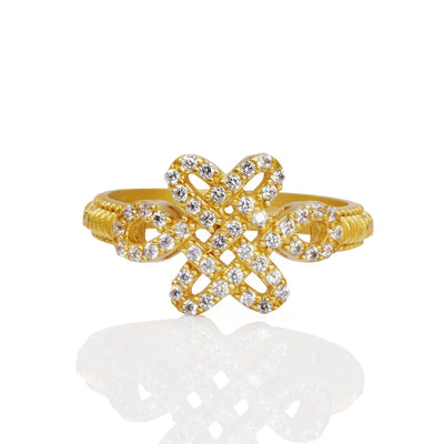 Image of Love Knot East West Ring by Freida Rothman
